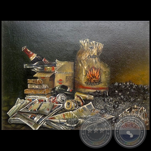 Domingo a la tarde - Pintura al óleo - Obra de Vicente González Delgado